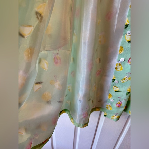 SARAH PATRICK by Kiel James Patrick Green Button Up Lemonade Dress - Picture 8 of 8